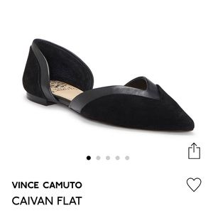 🏷NWT Vince Camuto Caivan Black Flat Shoes 6.5